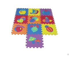 Non Toxic Eva Fruits And Vegetables Baby Play Floor Mat Puzzle