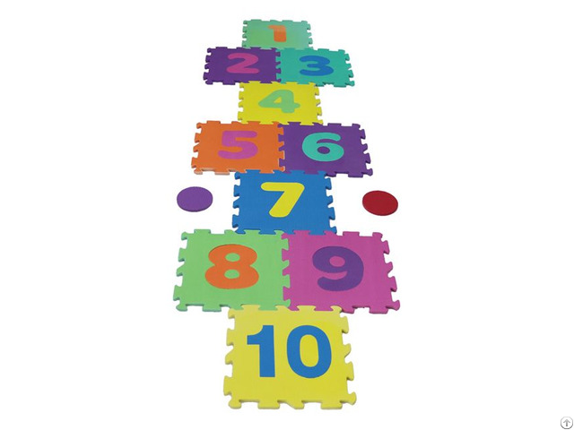 Odorless Eva Foam Kids Hopscotch Puzzle Mat