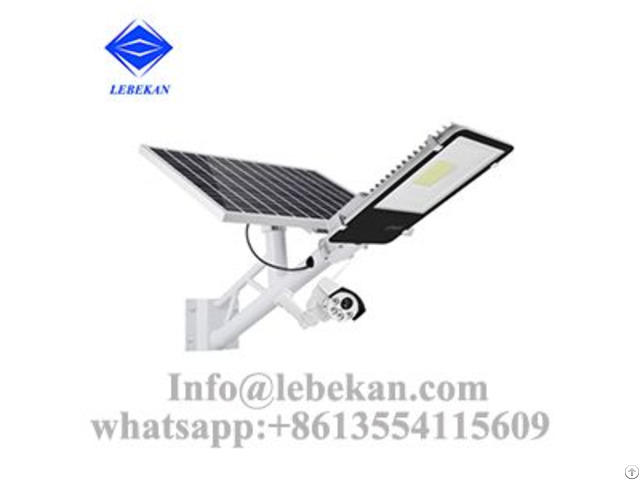 Latest Type 10w 20w 30w 50w 100w Solar Street Light With Cctv Camera