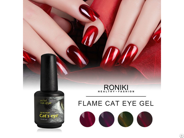 Roniki Hot Flame Cat Eye Gel Polish