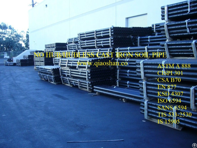 Cispi 301 Astm A888 No Hub Cast Iron Soil Pipe