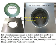 24 Inch Square Sump Pan Receiver For 15 1 4 Inch Diameter Cast Iron Roof Drain
