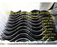 Cispi 301 Astm A888 No Hub Cast Iron Soil Fittings