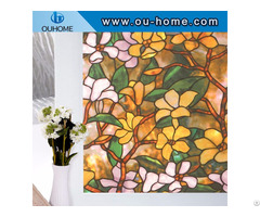 H837 Static Cling Stained Glass Window Film Decoration