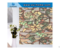 H836 Stati Frosted Decorative Film Cellophane Stained Opaque Bathroom Glass Window Stickers