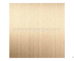 Pvd Brass Coated Hairline Stainless Steel Sheet
