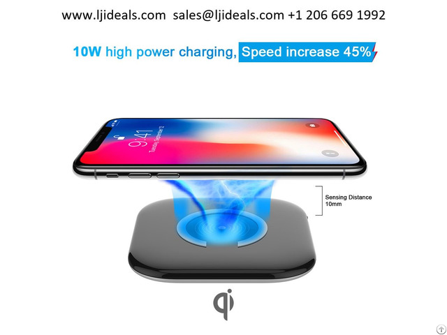 Ljideals Qi Fast Wireless Charger 10w For Smartphone And Tablet