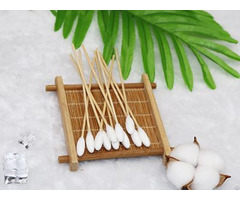 6 Inch Bamboo Medical Oral Care Wipe Cotton Tips Applicator