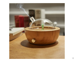 Wood Base Glass Aroma Diffuser With Essential Oil Home Use Wholesale Chinese Supplier