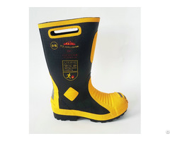 Fireman Safety Boot Protective Toe Cap Perforation Resistant Flame Retardancy Insulated 5kv