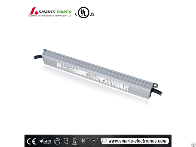 24v 30w Slim Type Waterproof Electronic Led Driver With Ul Listed
