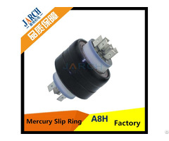 A8h 45mm Anti Jamming Mercury Slip Ring 8 Poles For Rotating Object To Transfer Tiny Voltage