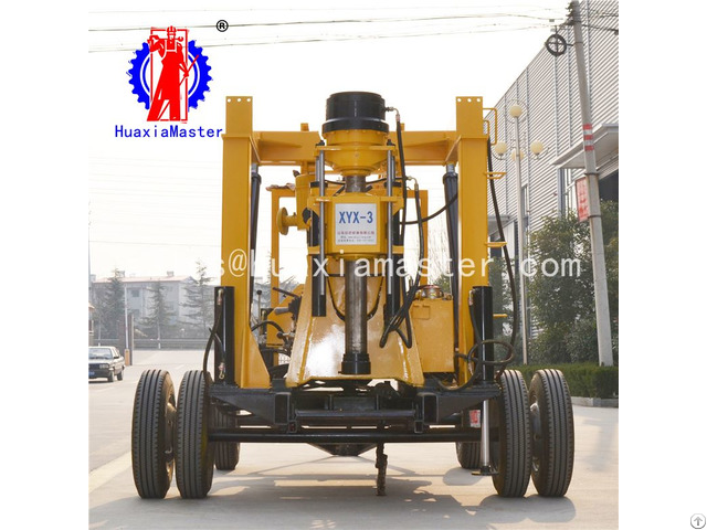 Xyx 3 Wheeled Hydraulic Core Drilling Rig