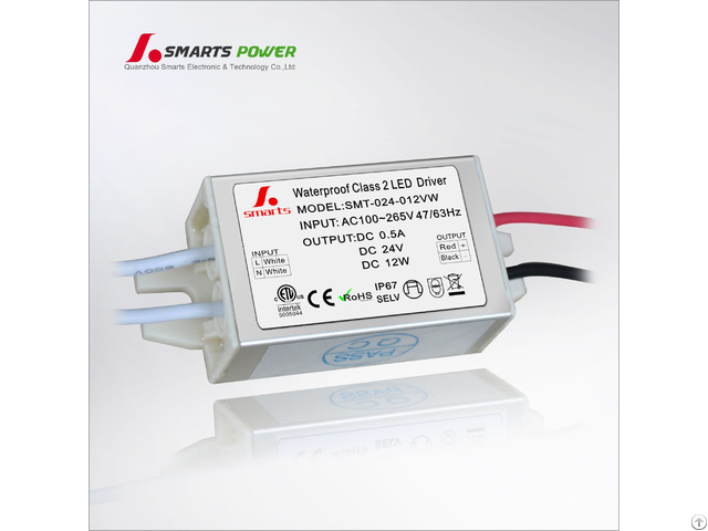 Original Smarts 12w 24v Waterproof Led Driver For Street Light