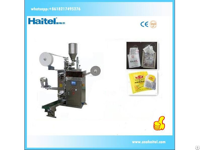 Automatic Tea Bag Packing Machine With Thread And Tag
