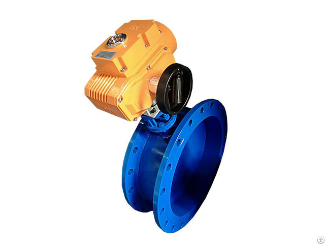 Electric Flanged Hard Seal Butterfly Valve