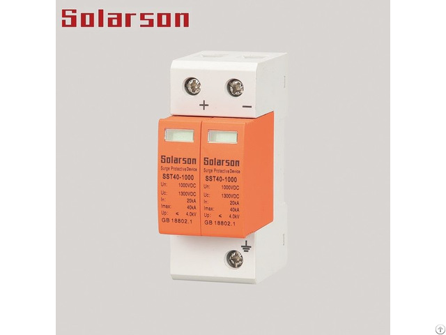 1000vdc Protective Device Surge Protector Spd Type Ii 3p For Solar System Imax 40ka