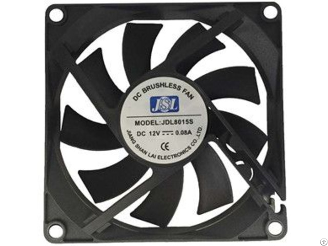 Jsl Factory Direct Supply Plastic Hot Sale Dc Axial Fan Ventilation 8015