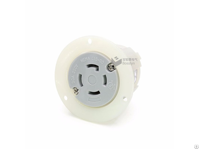 Nemal15 30 American Female Locking Flanged Outlet Power Receptacle 30a 250v Bl1530fo