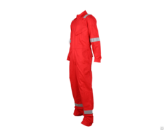 Petroleum Worker Breathable Cotton Hi Vis Fire Retardant Waterproof Coveralls With Reflective