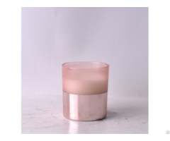 Soy Wax Material And Yes Handmade Romantic Scented Pillar Shape Glass Candles