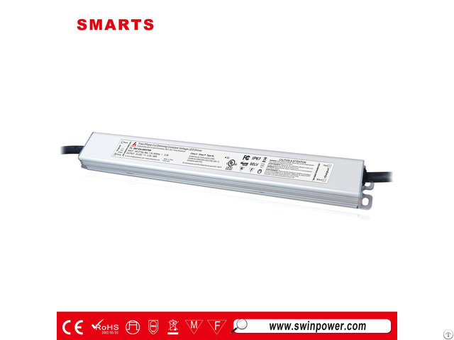 100w Ip67 24v Triac Dimmable 4a Ul Class 2 Outdoor Led Driver