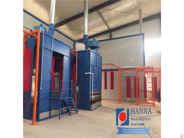 Metal Door Powder Coat Equipment Spraying Machinery Coating Line