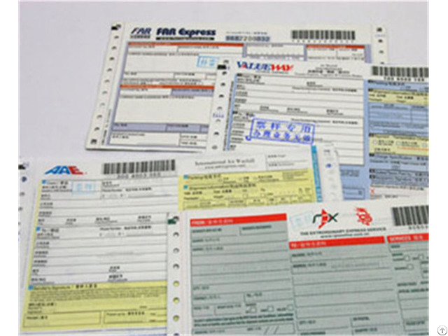 Customized Dhl Express Logistic Waybill With Barcode