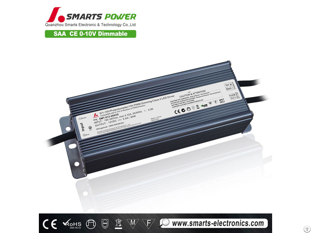 Dimmable Led Driver 12v 24vdc 60w For Light 180 265vac