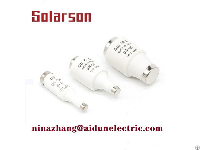 Din D01 D02 D03 Fuse For Industrial Protection 400vac 500vac 690vac