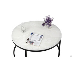 Round Coffee Tables Imperial Jade White Marble Table