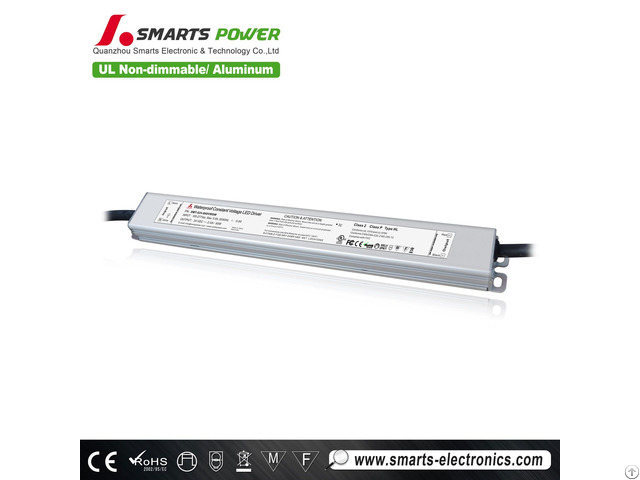 Ul Cul Approved 110 277 Volt Ac Dc 12 24 Volts 60 Watt Cv Slim Led Driver