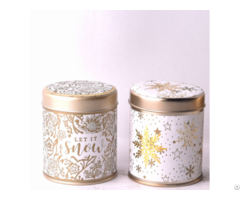 Travel Tin Candle With Low Moq Soy Material Luxury Different Color Label