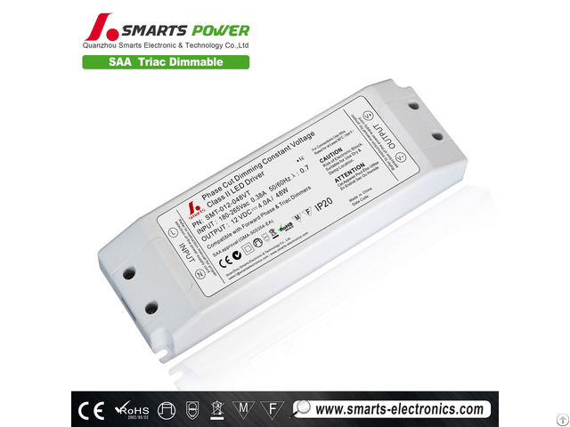 Ac 220v To Dc 12v Transformer 48w Triac Dimmable Led Driver With Saa Certificate