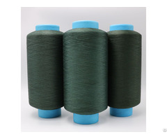 Copper Plated Cus Acrylic Conductive Filaments 75d 40f Dty Green Yarn For Anti Bacteria Xt11123