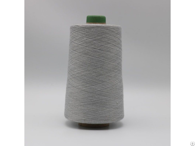 Natural Grey Yarn Ne21 1ply 20 Percent Stainless Steel Fiber Blended With 80 Percent Polyester Xta