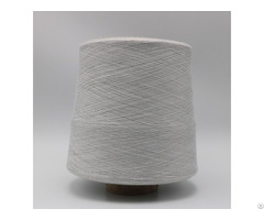 Grey Yarn Ne40 1ply 10 Percent Stainless Steel Staple Fiber Blended With 90 Percent Polyester Xtaa