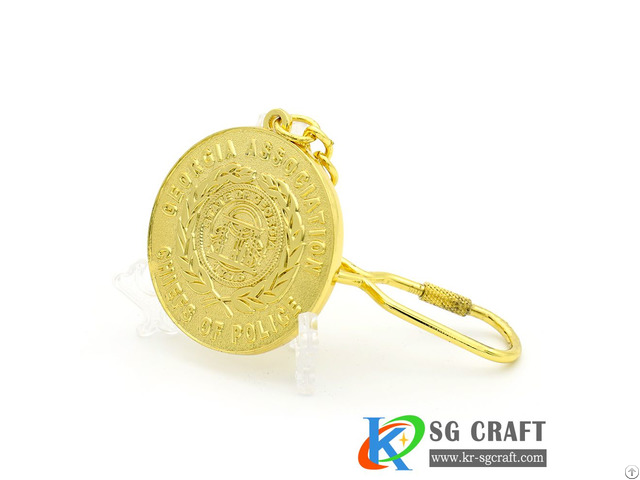 Made In China Personalized Custom Design Metal Embossed 3d Gold Challenge Coins Key Chain