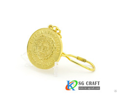 Made In China Personalized Custom Design Metal Embossed 3d Gold Challenge Coins Key Chain
