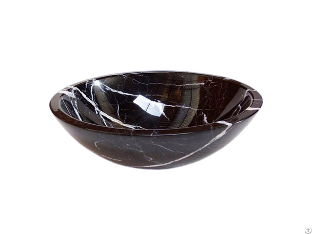 Black Marble Vessel Bathroom Bowl