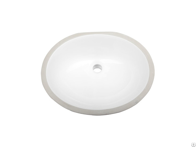 Oval Porcelain Undermount Bathroom Sink