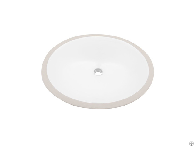 Oval Undermount Ceramic Bathroom Basin