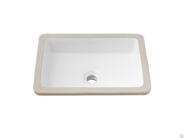 Rectangular Bathroom Ceramic Sink