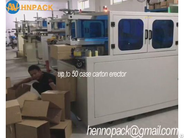 Hennopack Mpk 30k High Speed Case Erector Machinr