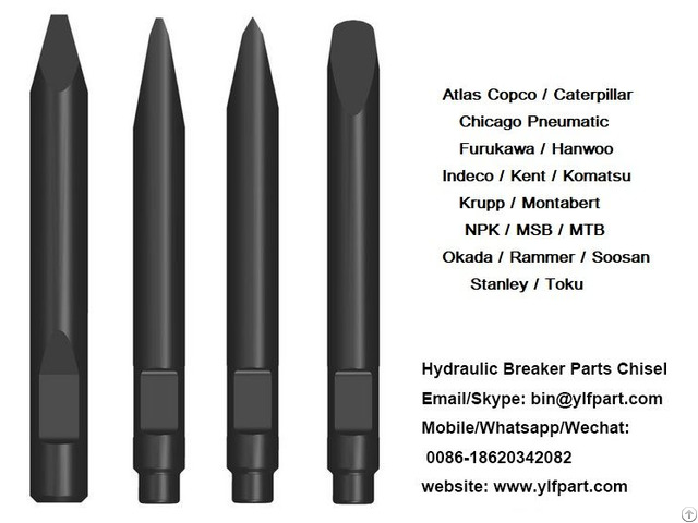 Xb550is Lst Hydraulic Breaker Hammer Parts Chisel Moil Point Price