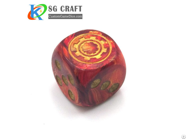 Custom Party Game Plastic Dice