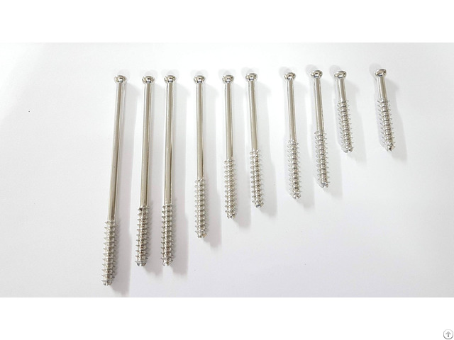 Cancellous Screw 6 5mm Dia 32mm And 16mm Thread Flat Head Orthopedic Implant