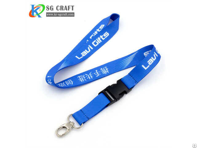 Silk Screen Print Cheap Polyester Custom Lanyard For Sale