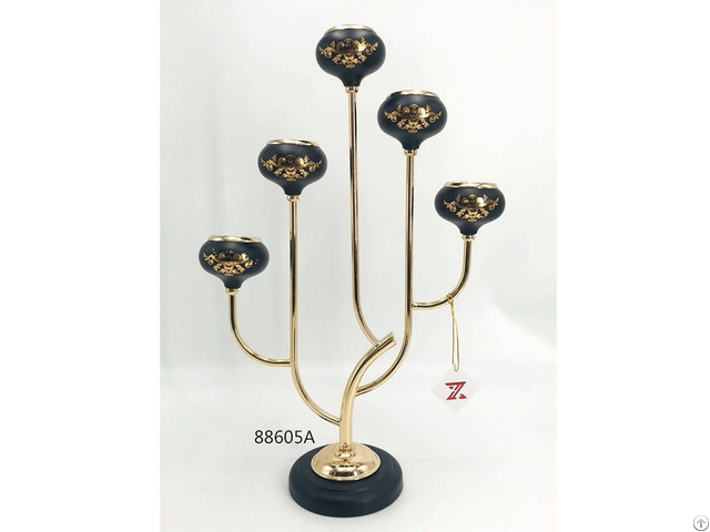 Black Gold Candle Holder