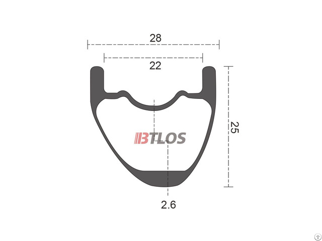 Btlos M I22a Asymmetric Mountain Bike Xc Trail Carbon Rim